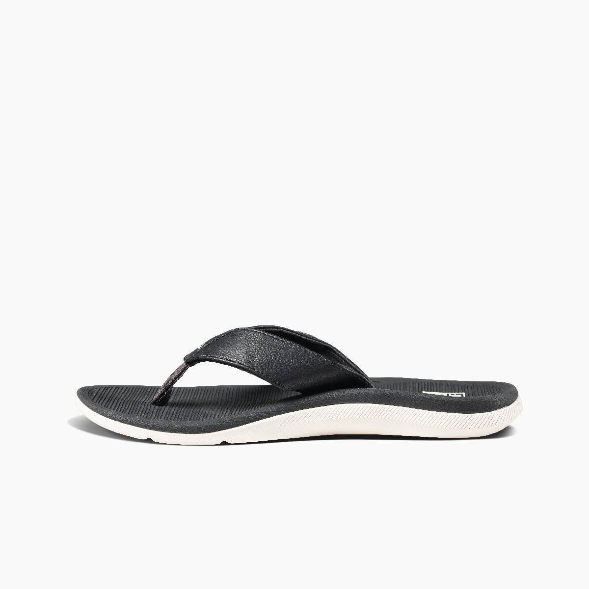 Men\'s Beach Sandals - Reef Santa Ana - Grey/white - Left Side