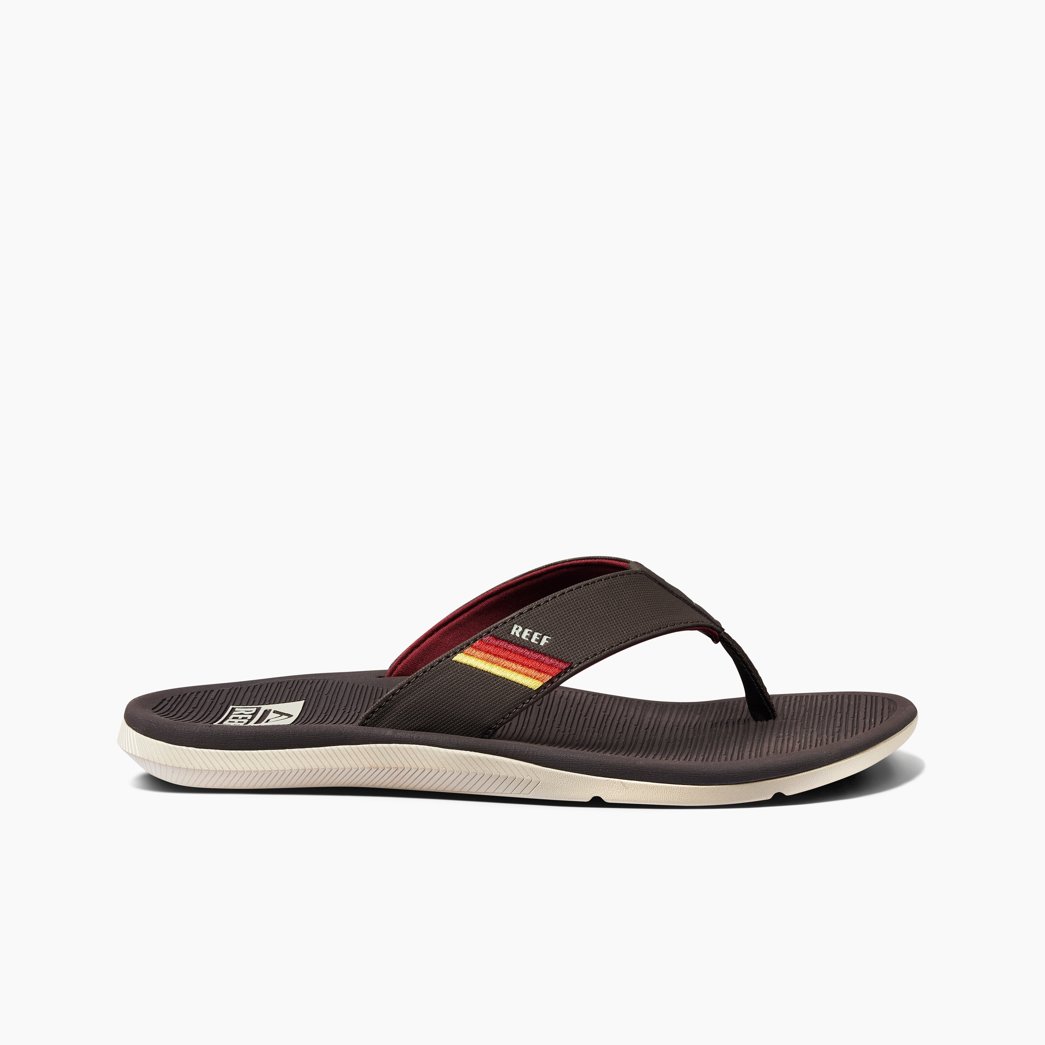 Men\'s Beach Sandals - Reef Santa Ana - Vintage Brown Sunset - Side
