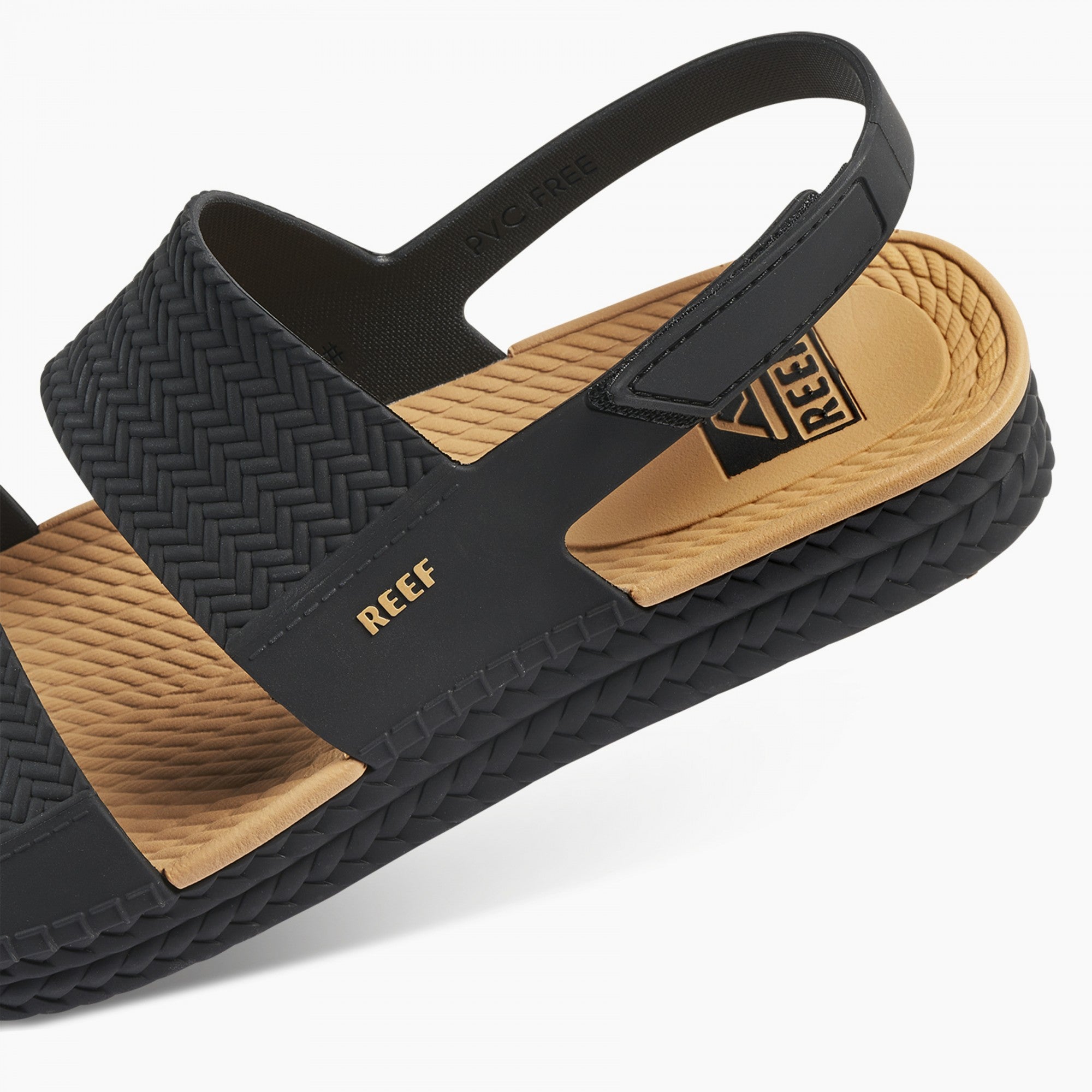 Reef Water Vista Women\'s Beach Sandals - Black/tan - Detail