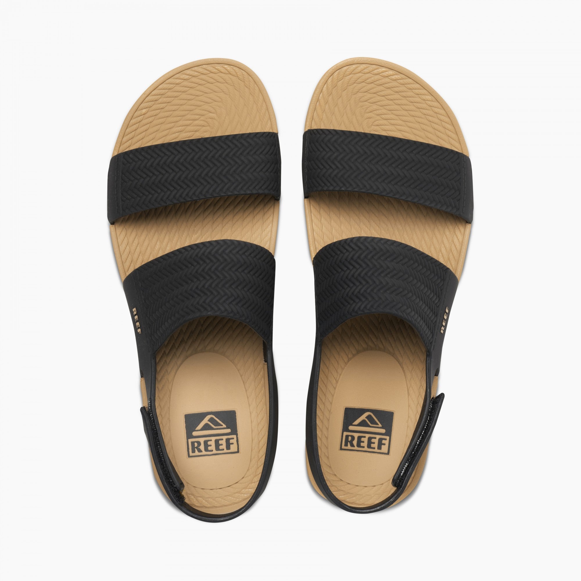 Reef Water Vista Women\'s Beach Sandals - Black/tan - Top