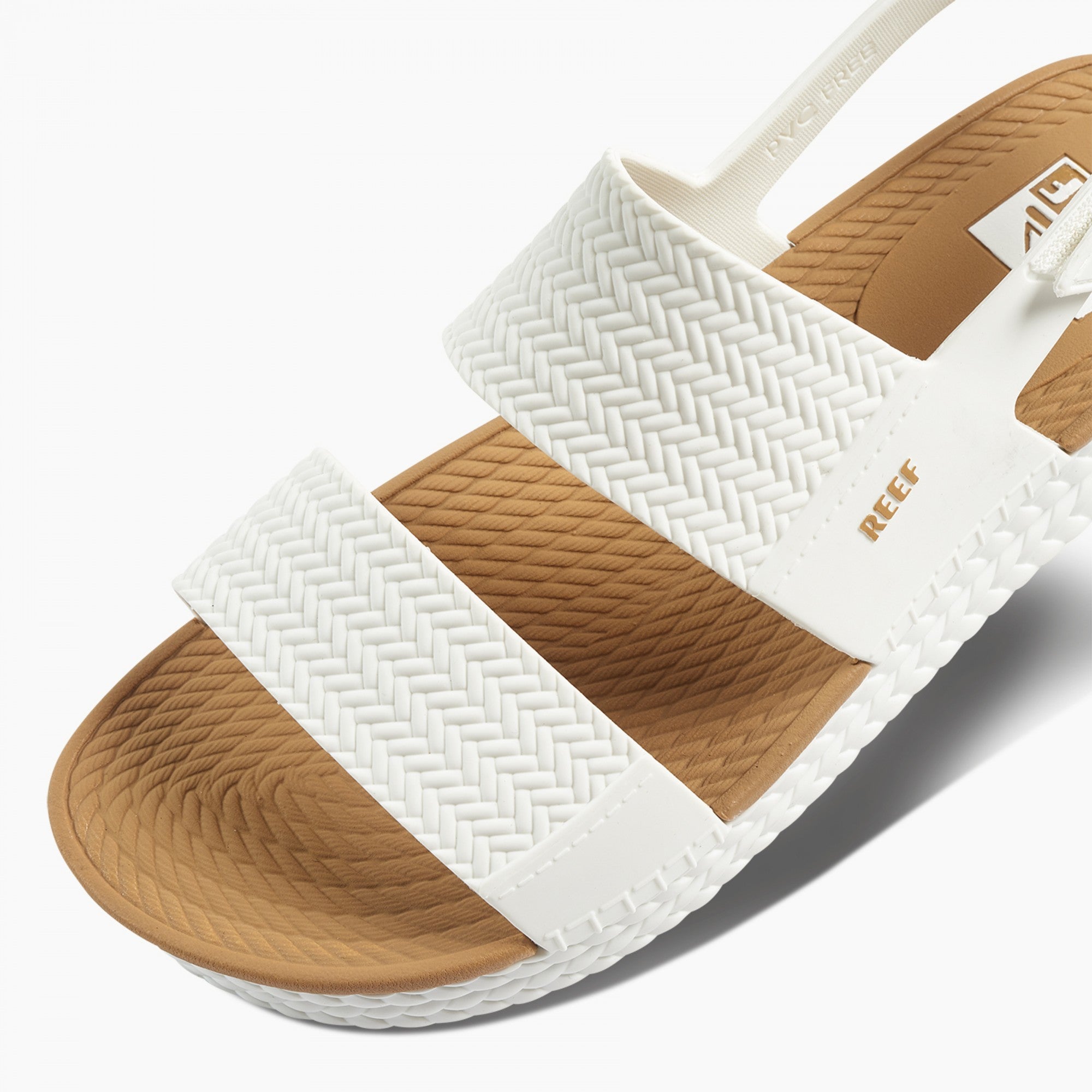 Reef Water Vista Women\'s Beach Sandals - White/tan - Detail