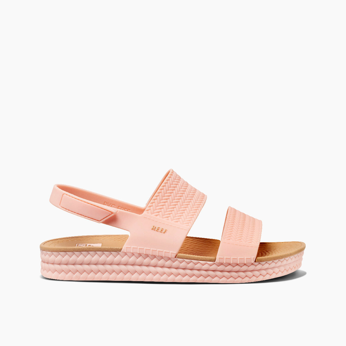 Reef Water Vista Women\'s Beach Sandals - Blush/tan - Side