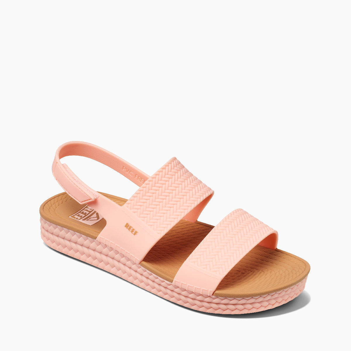 Reef Water Vista Women\'s Beach Sandals - Blush/tan - Angle