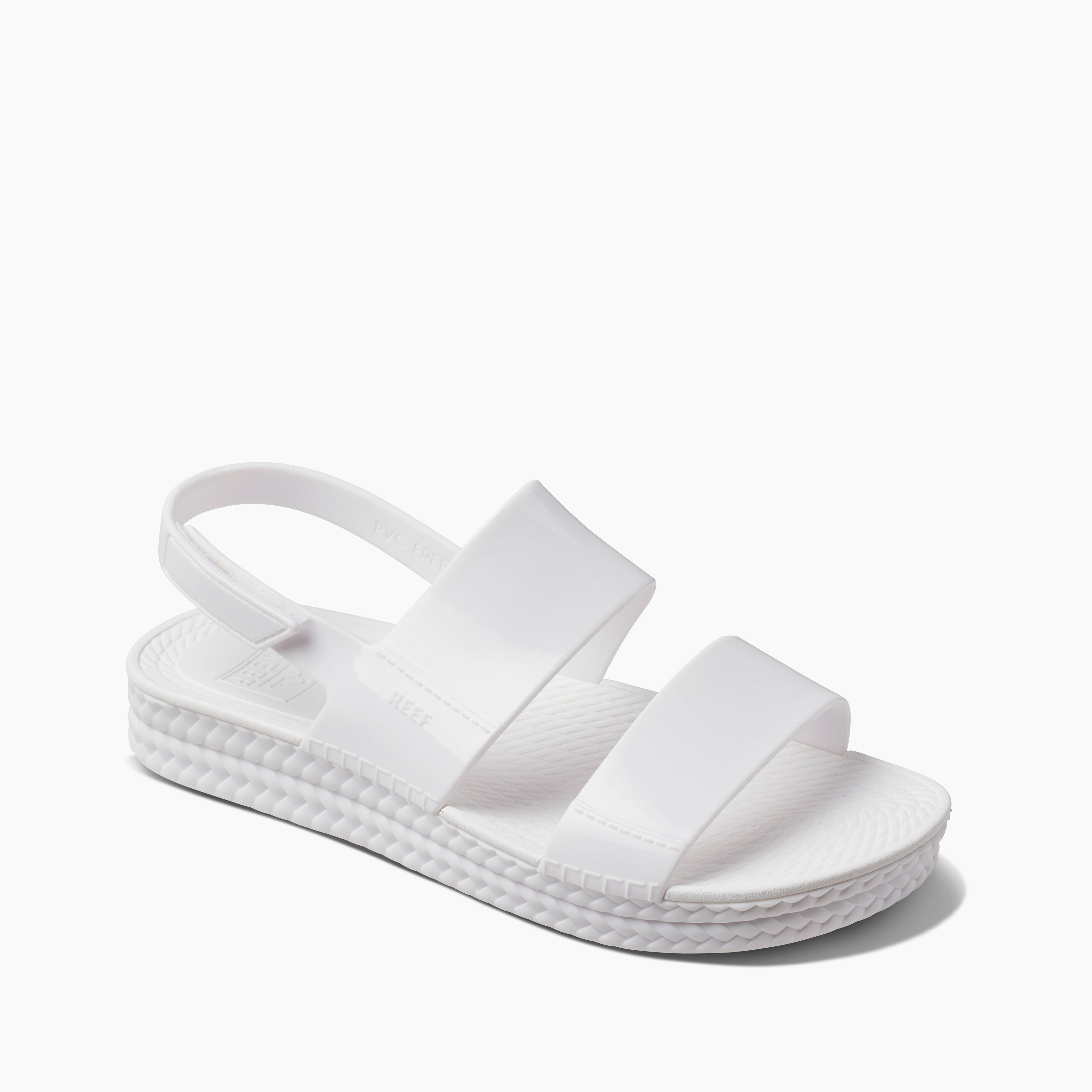 Reef Water Vista Women\'s Beach Sandals - White Shine - Angle