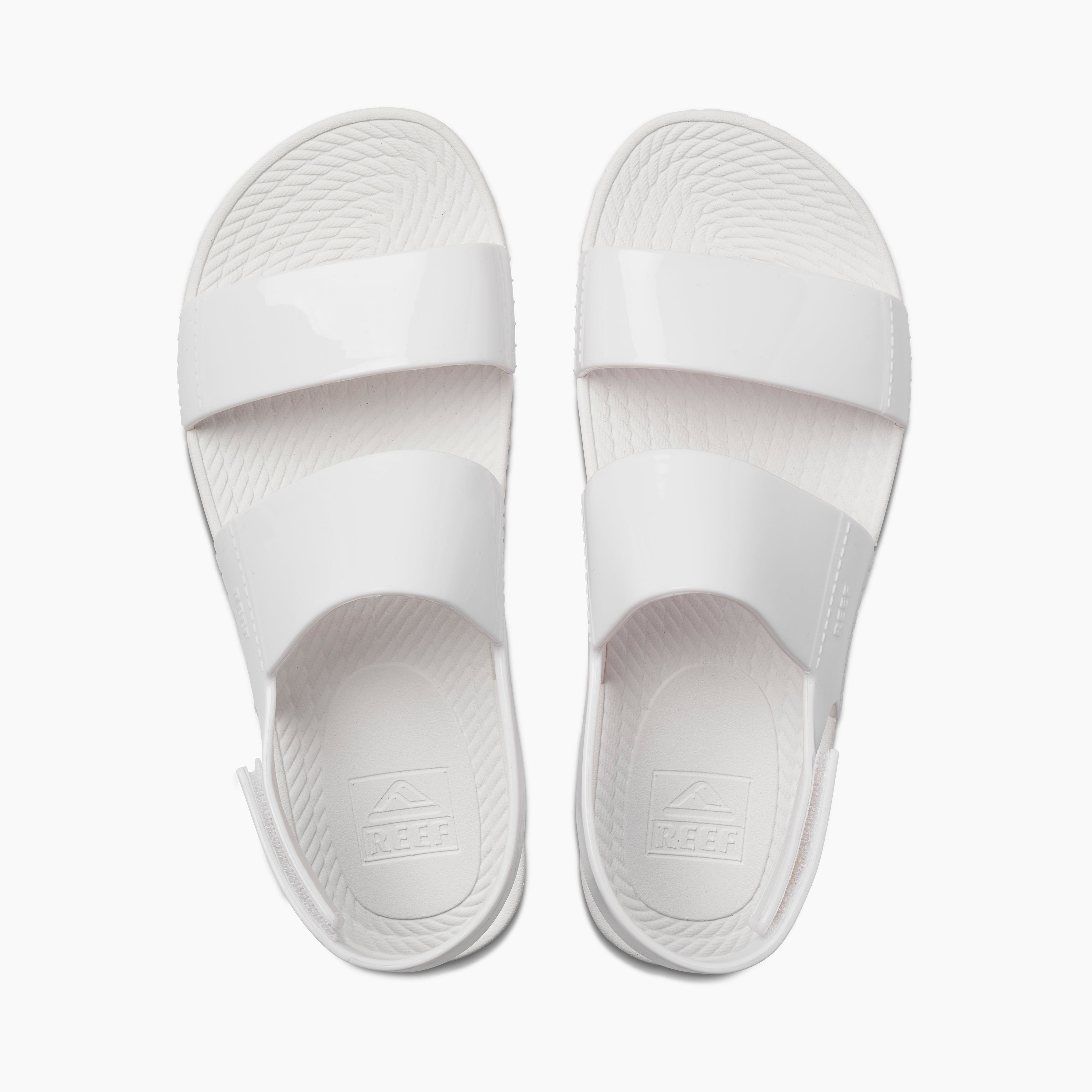 Reef Water Vista Women\'s Beach Sandals - White Shine - Top