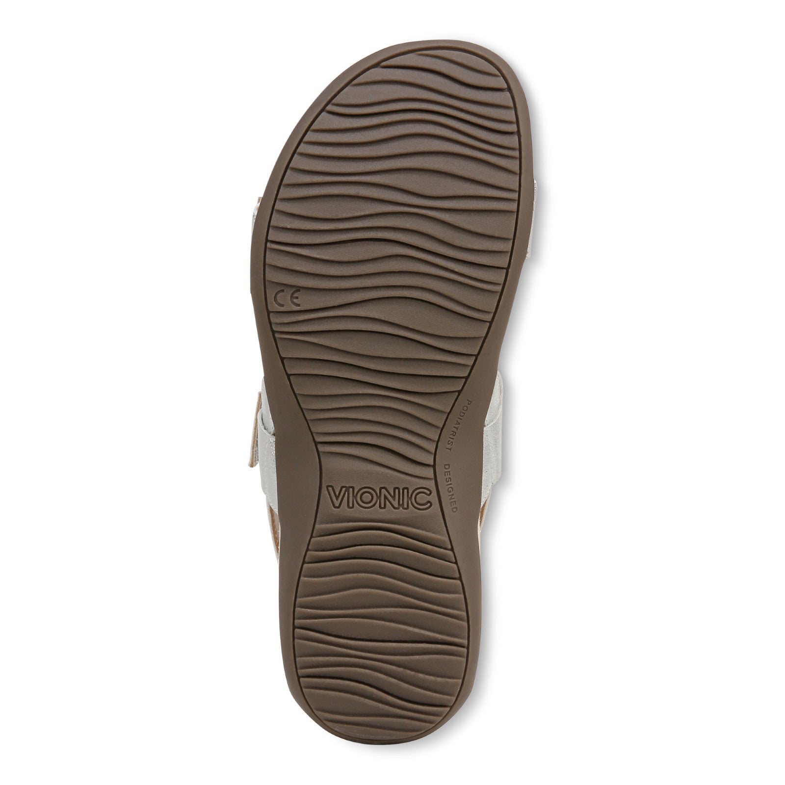Vionic Reese womens Slingback Sandal - Silver - Bottom
