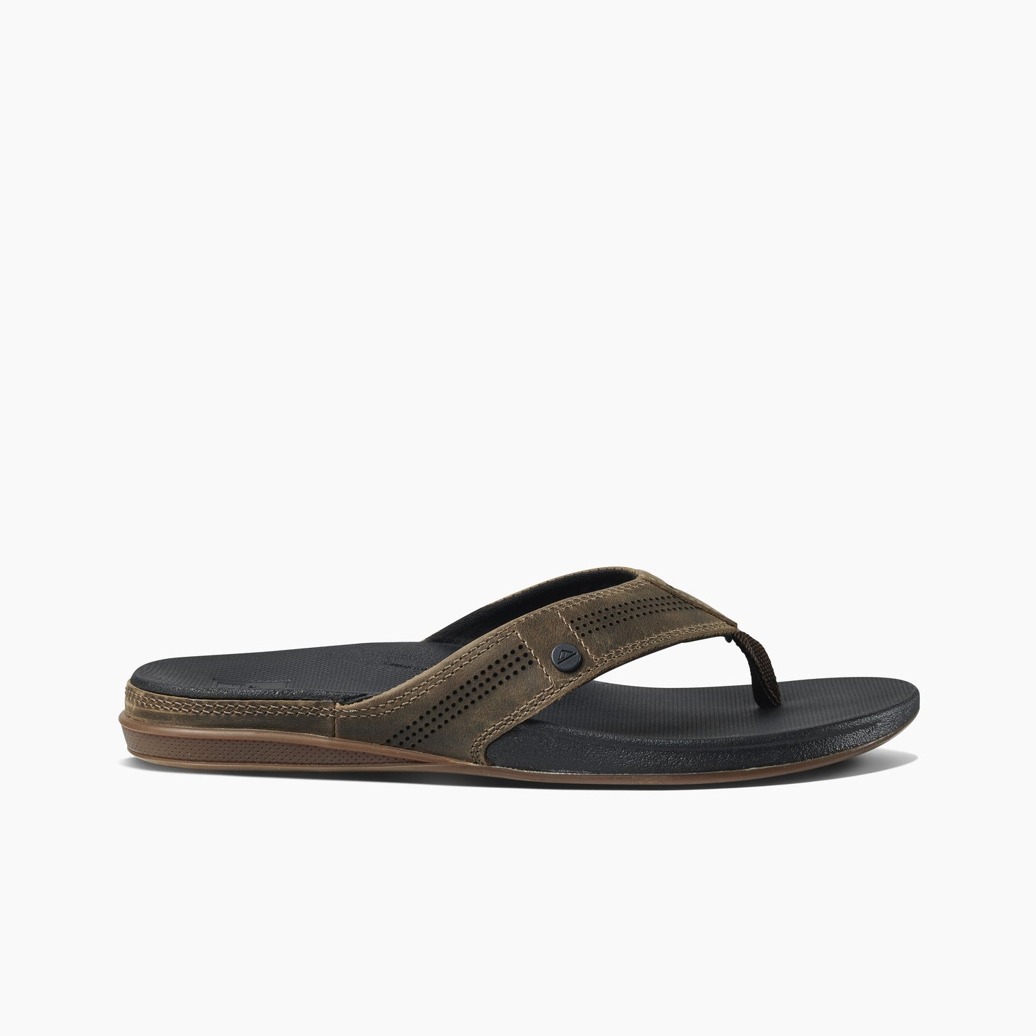 Reef Cushion Lux Men's Sandals - Tan/black - Side