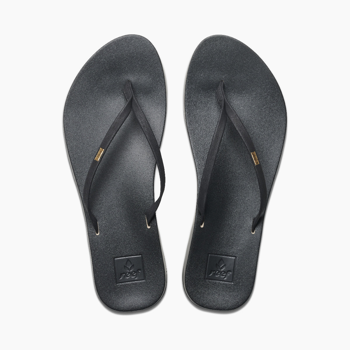Reef Cushion Slim Women's Sandals - Black - Top