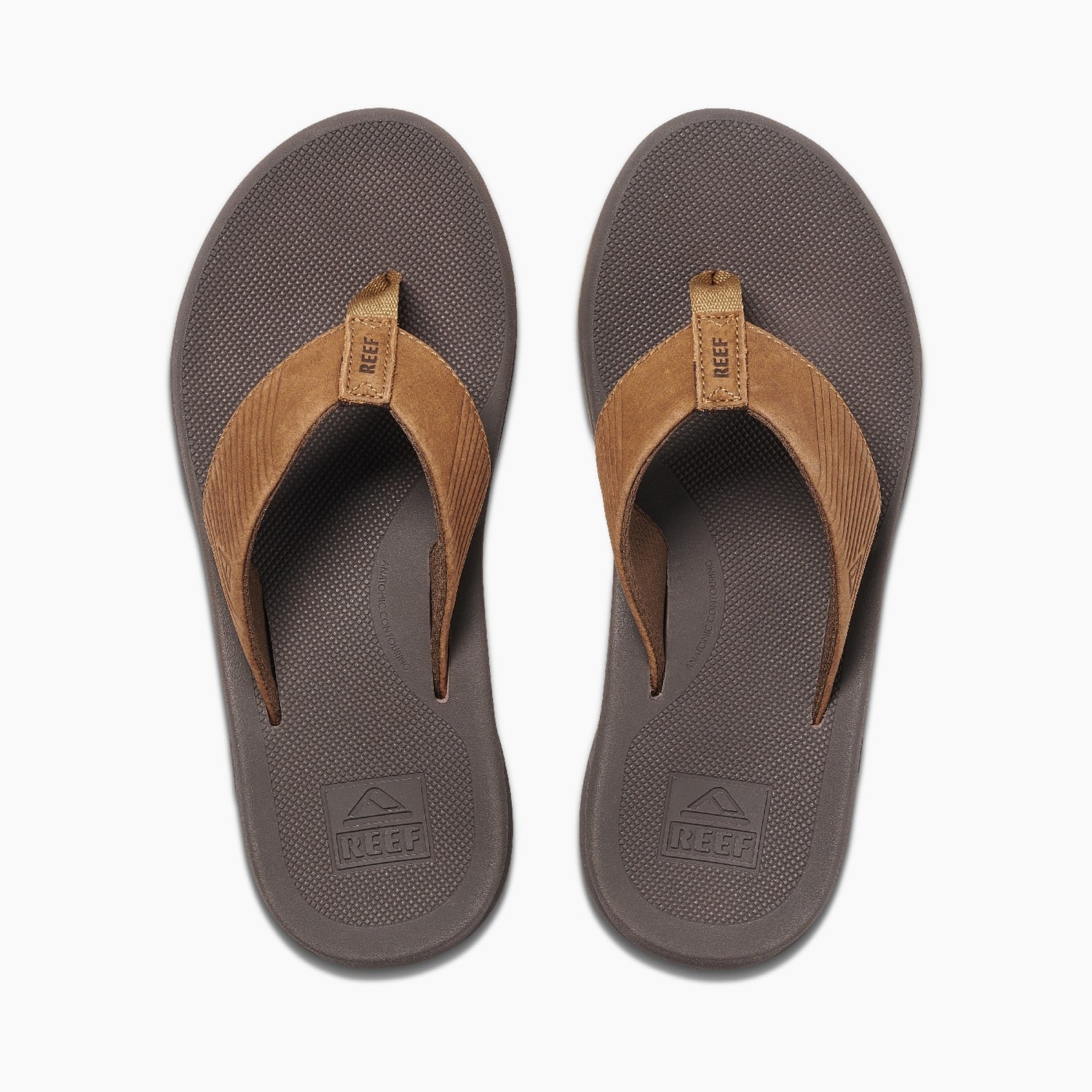 Reef Leather Phantom Ii Men's Sandals - Bronze - Top