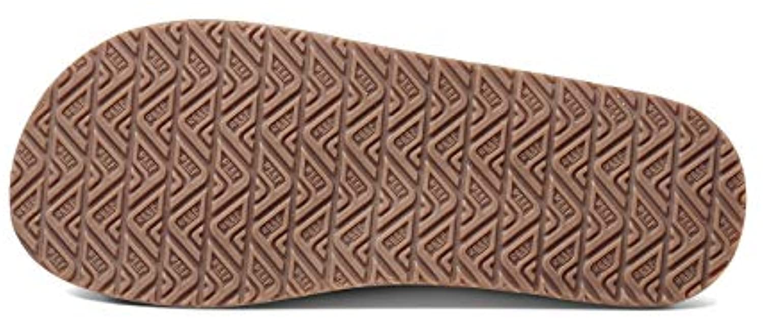 Reef Leather Smoothy Men's Comfort Sandals - Bronze Brown