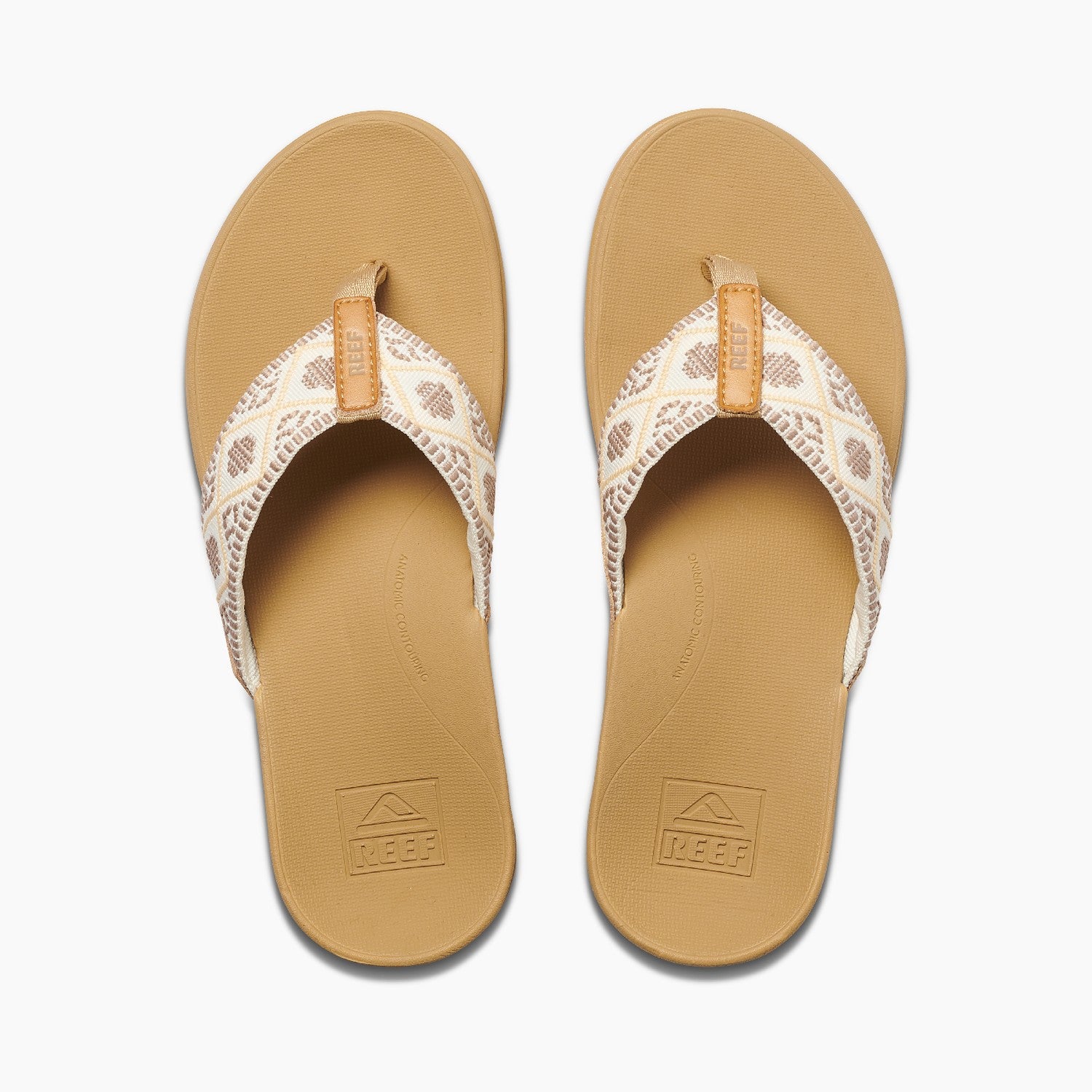 Reef Ortho Woven Women's Sandals - Vintage White - Top