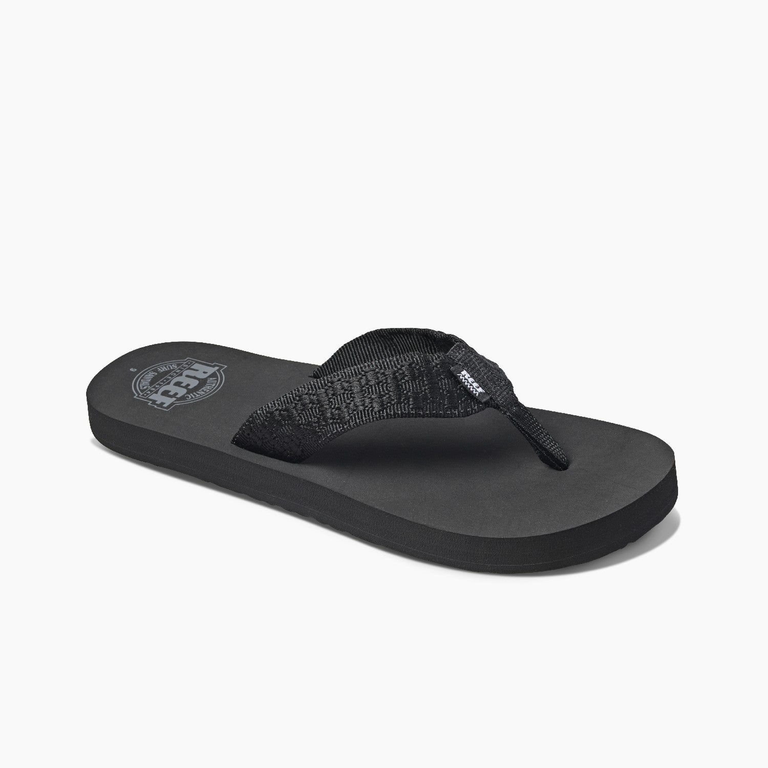 Reef Smoothy Men's Sandals - Black - Side