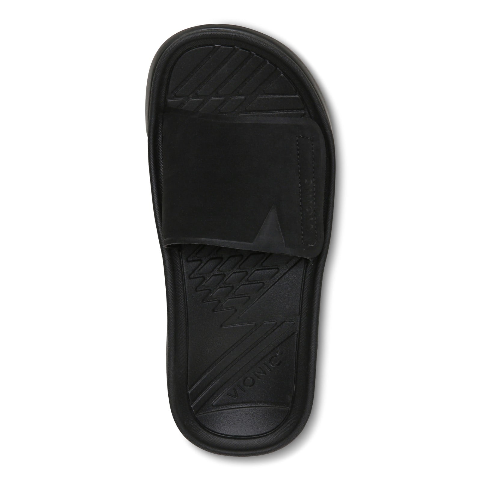 Vionic Rejuvenate Unisex Slide Sandals - Black - Top