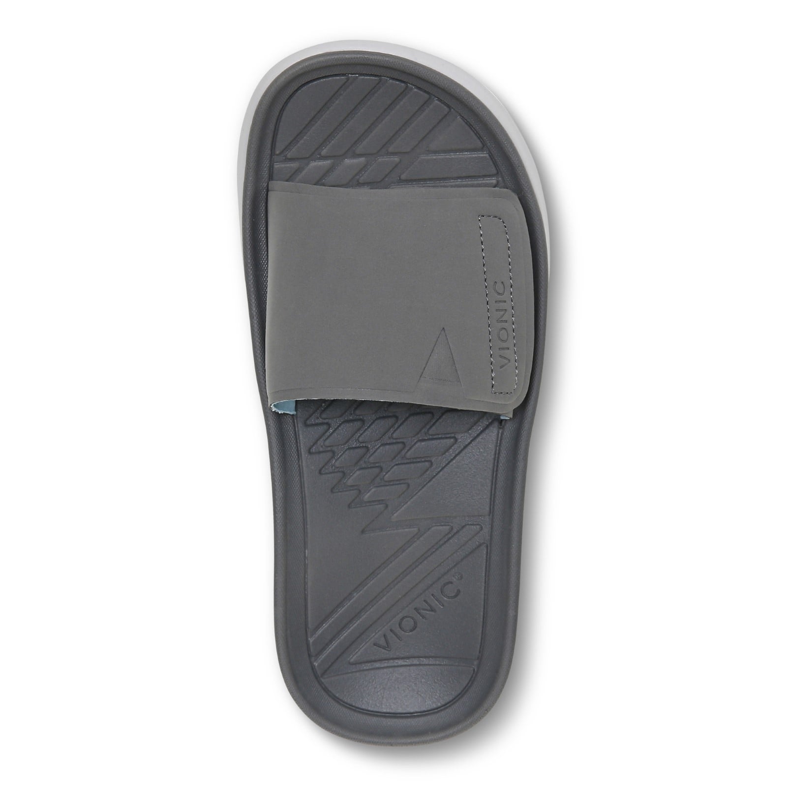 Vionic Rejuvenate Unisex Slide Sandals - Charcoal / Vapor - Top