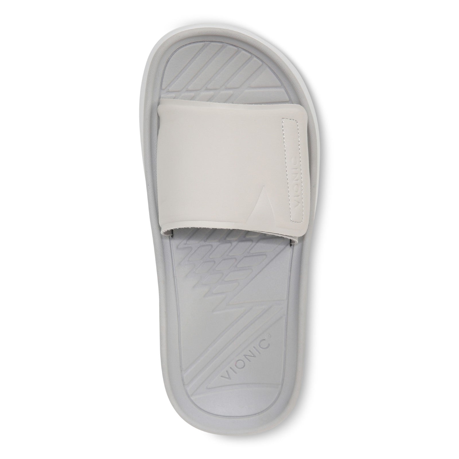 Vionic Rejuvenate Unisex Slide Recovery Sandals - White/vapor - Top