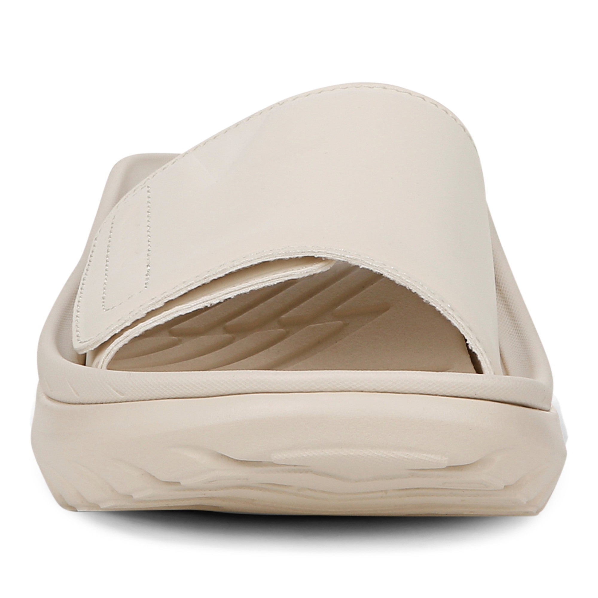 Vionic Rejuvenate Unisex Slide Recovery Sandals - Cream - Front
