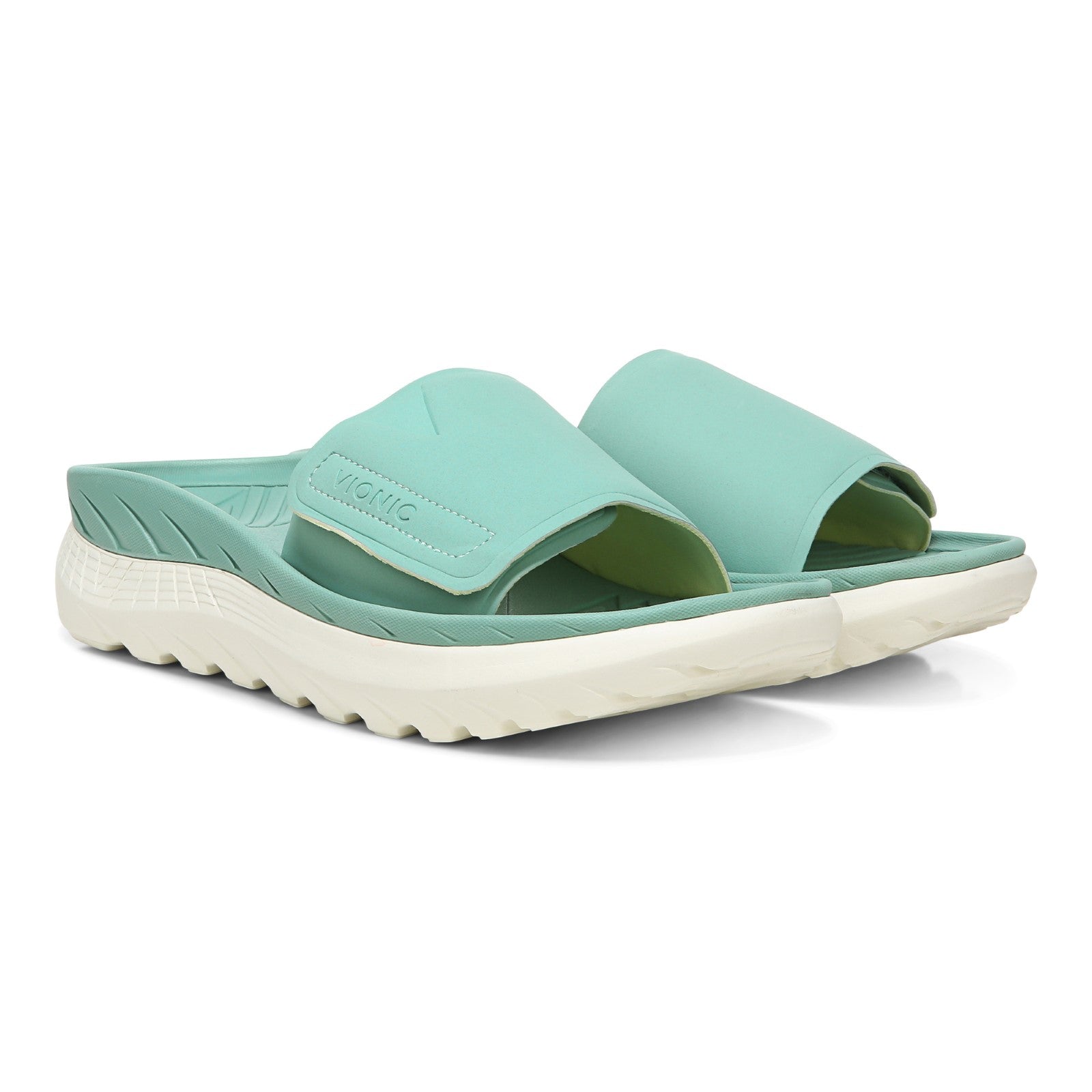 Vionic Rejuvenate Unisex Slide Sandals - Wasabi - Pair