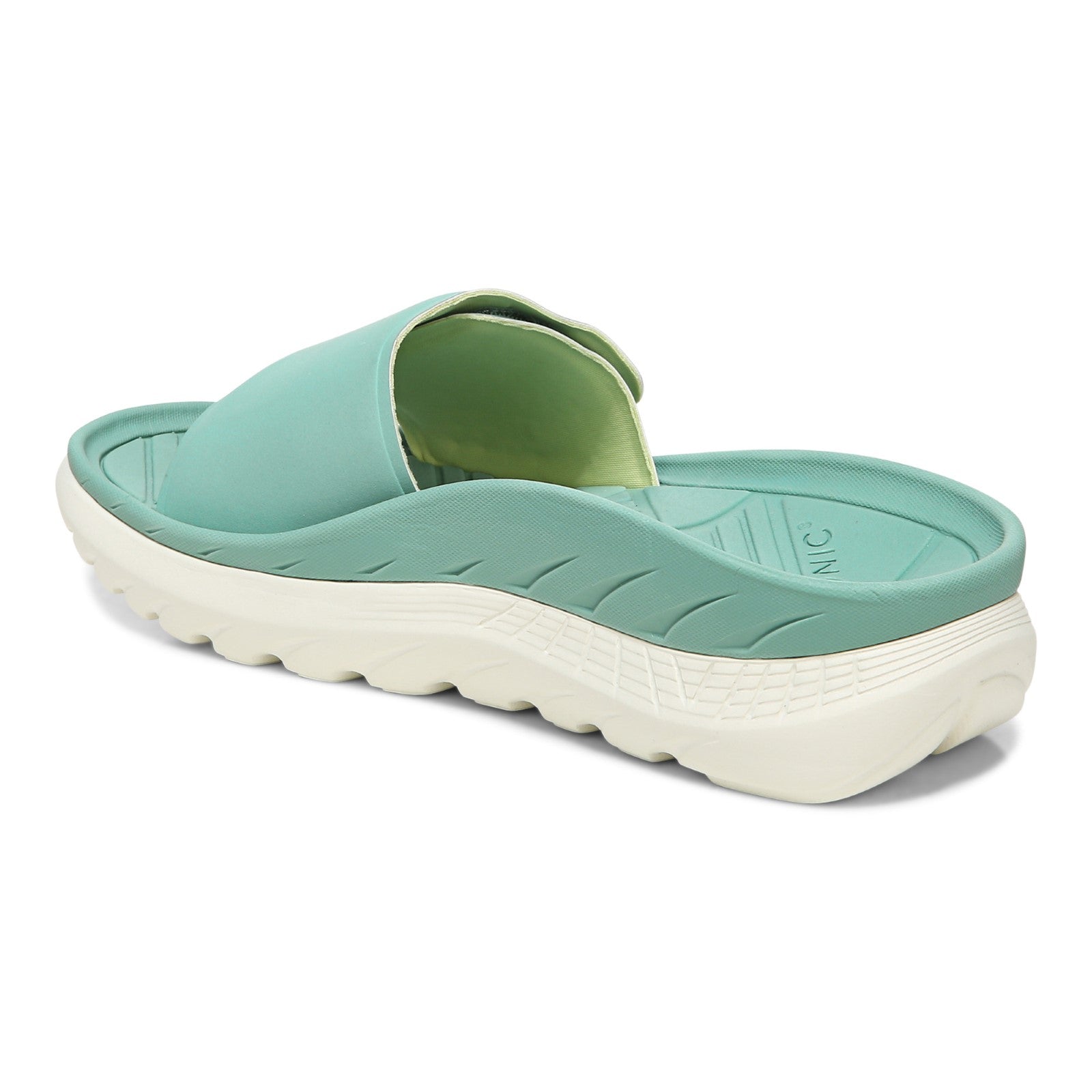 Vionic Rejuvenate Unisex Slide Sandals - Wasabi - Back angle