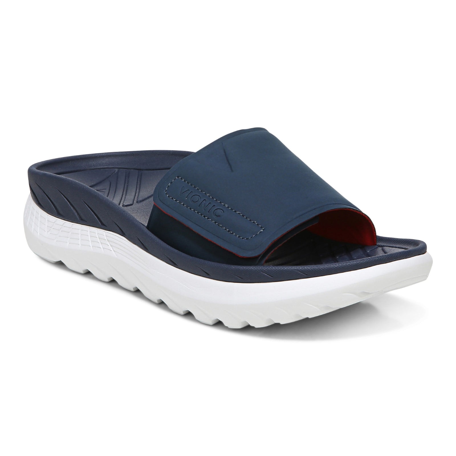 Vionic Rejuvenate Unisex Slide Sandals - Navy - Angle main