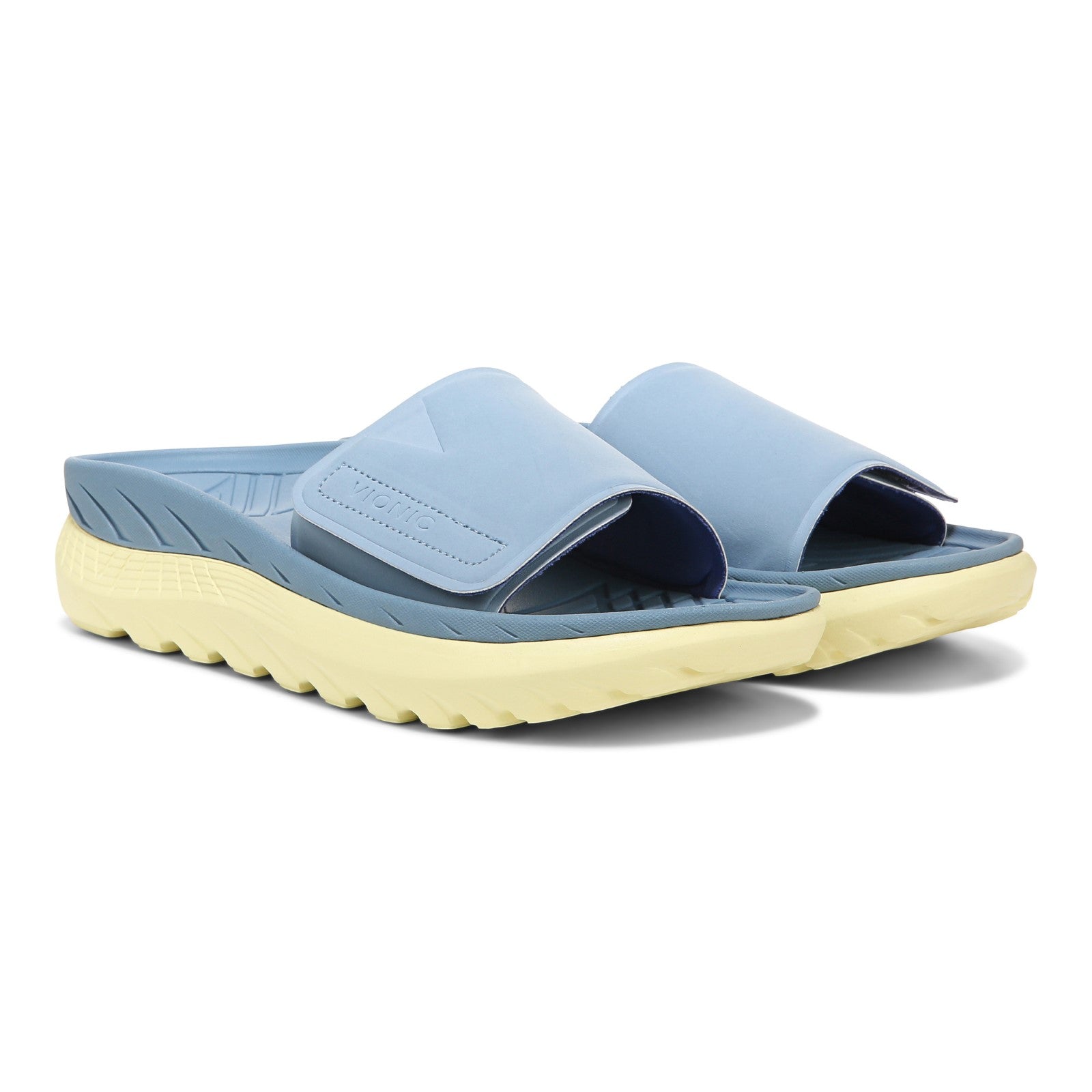 Vionic Rejuvenate Unisex Slide Recovery Sandals - Blue Shadow - Pair