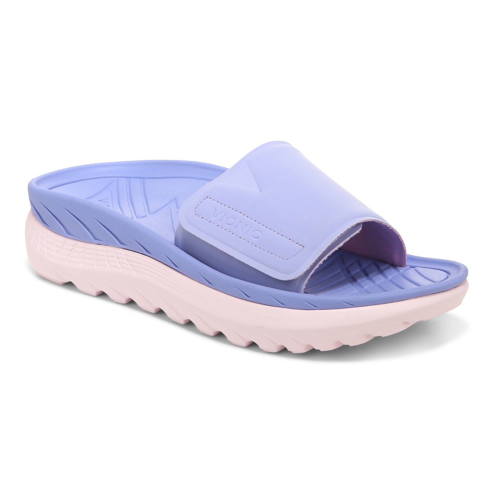 Vionic Rejuvenate Unisex Slide Recovery Sandals - Dusty Lavender - Angle main