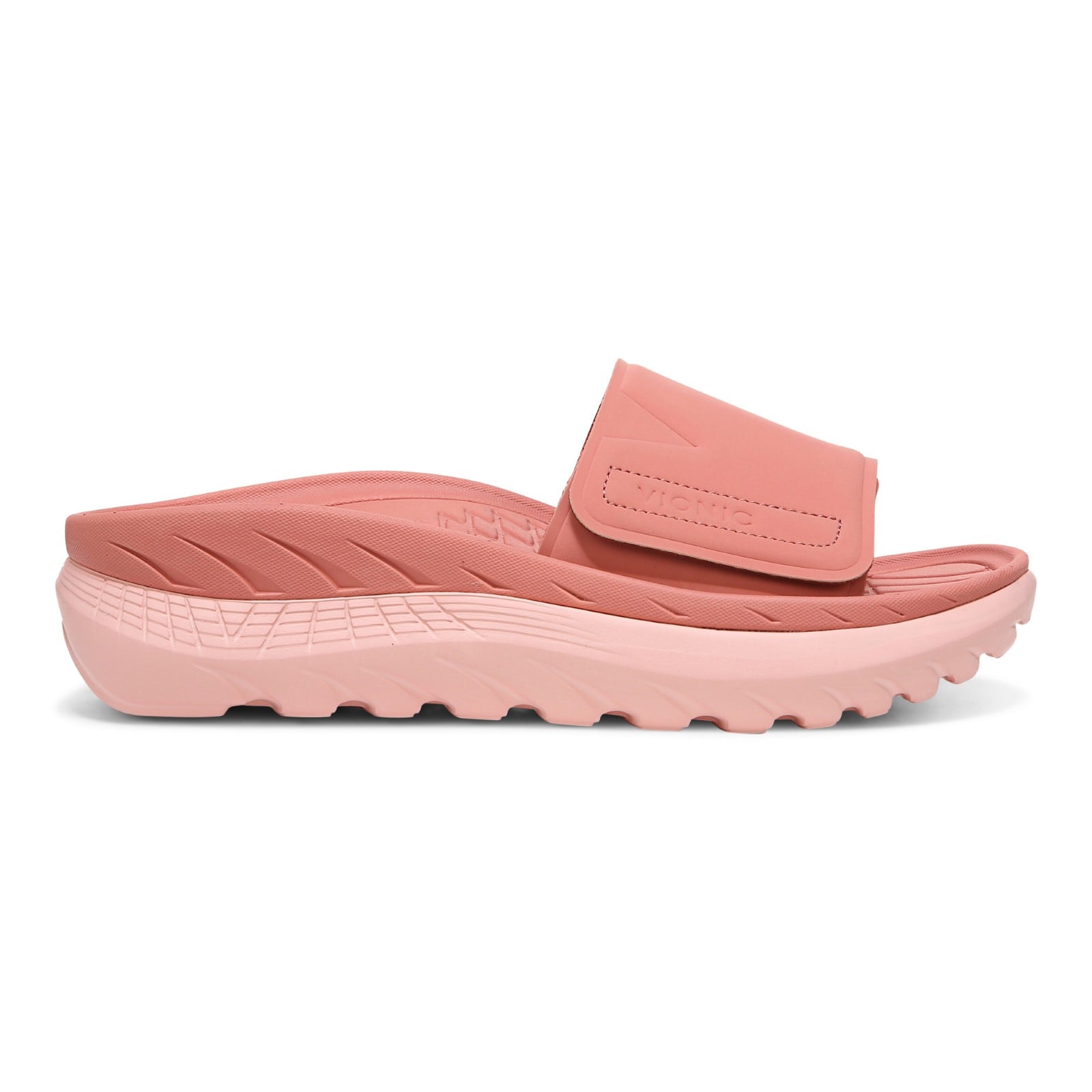 Vionic Rejuvenate Unisex Slide Recovery Sandals - Terra Cotta/roze - Right side