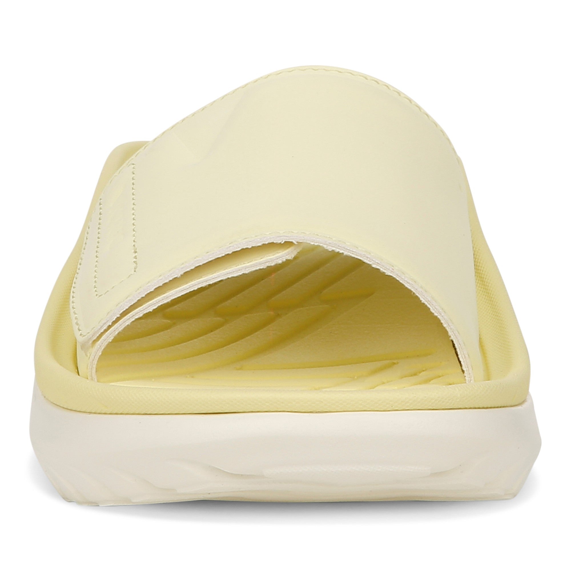 Vionic Rejuvenate Unisex Slide Recovery Sandals - Yellow Pear - Front