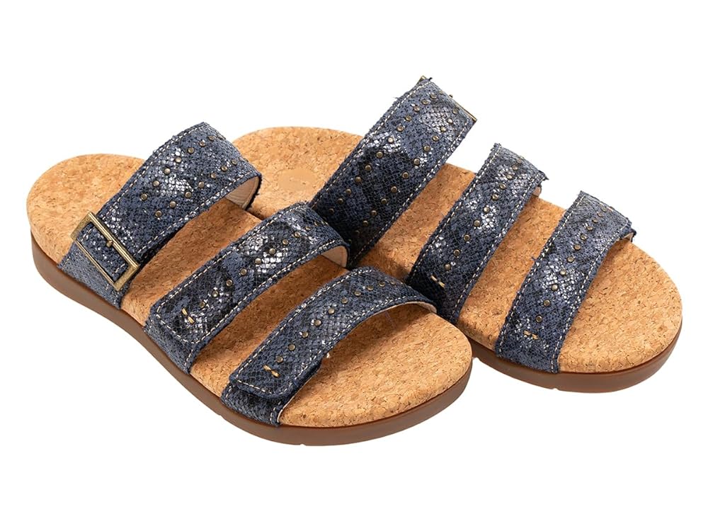 Revitalign Spring Slide Women's Sandals - Snake Navy