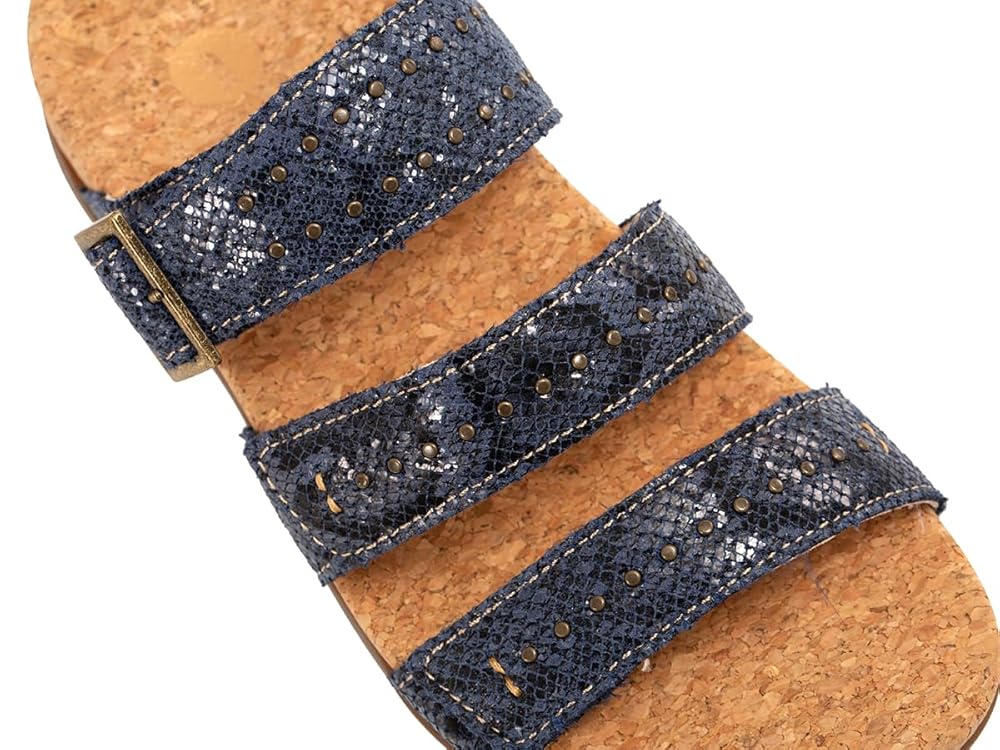 Revitalign Spring Slide Women's Sandals - Snake Navy