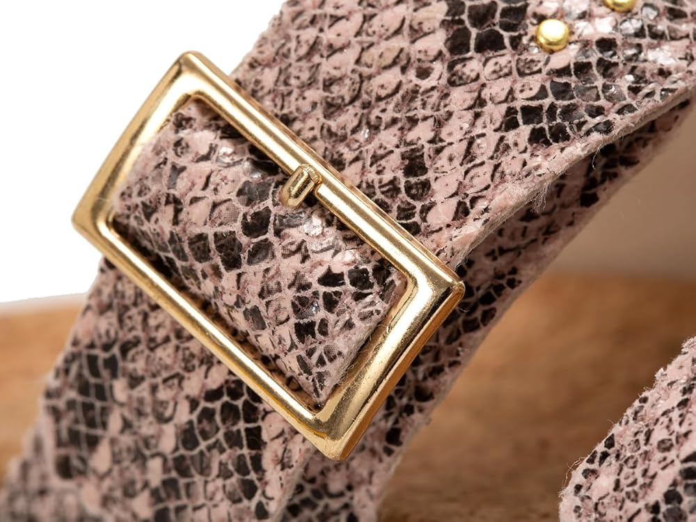 Revitalign Spring Slide Women's Sandals - Snake Pink