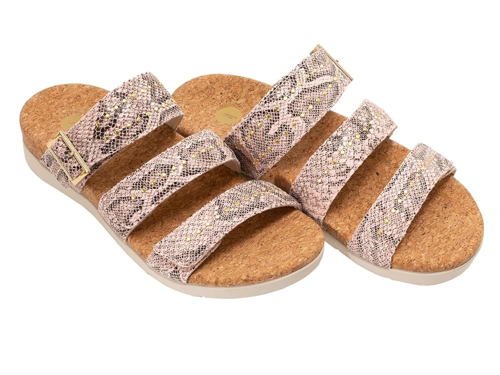 Revitalign Spring Slide Women's Sandals - Snake Pink