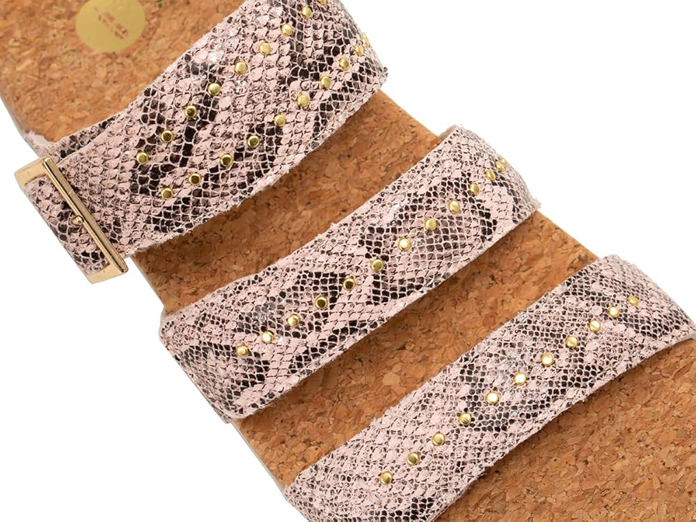 Revitalign Spring Slide Women's Sandals - Snake Pink