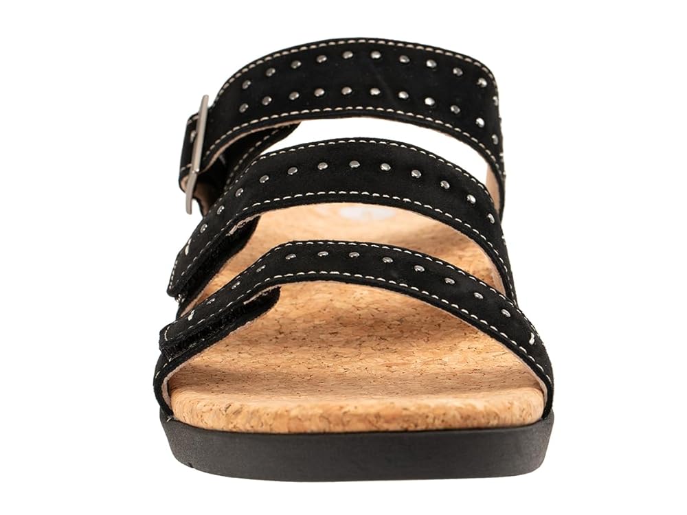 Revitalign Spring Slide Women's Sandals - Suede Black