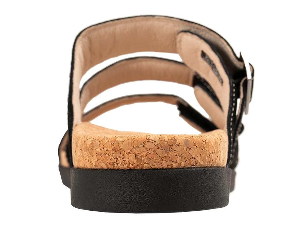 Revitalign Spring Slide Women's Sandals - Suede Black