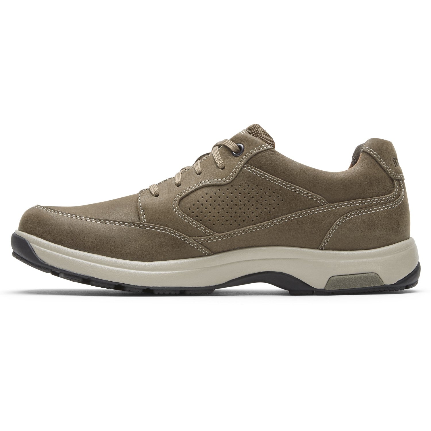Dunham 8000 Blucher Men's Casual Comfort Shoes - Breen Nubuck - Left Side