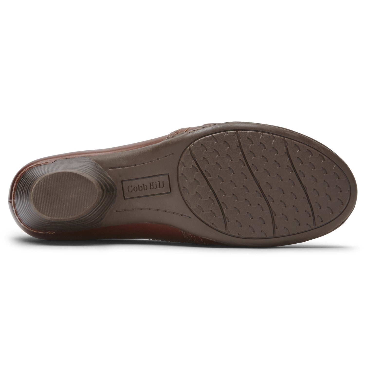 Cobb Hill Laurel Slip-on Women's Heeled Sandal - Tan Leather - Sole