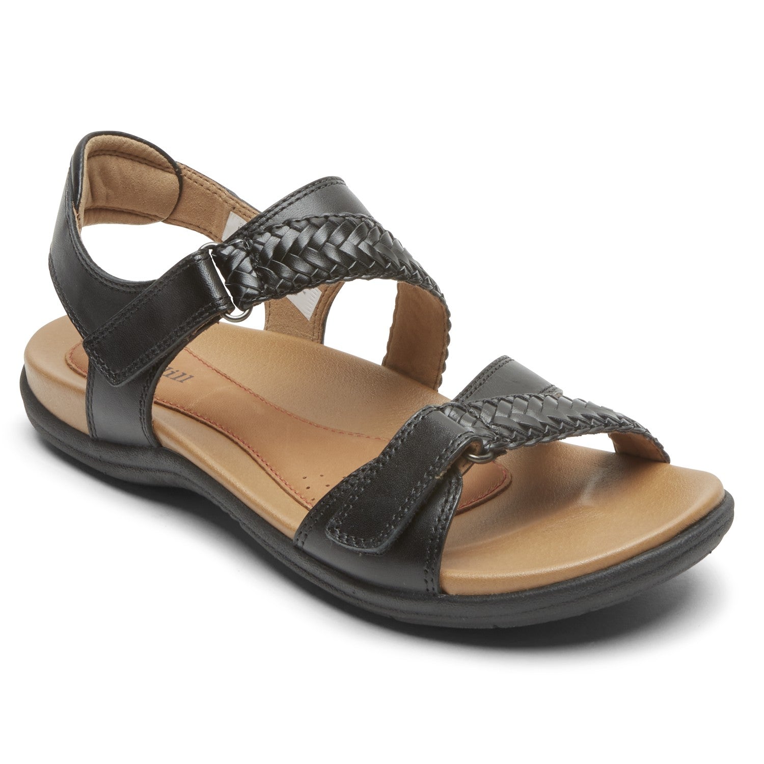 Cobb Hill Rubey Braided Women's Comfort Sandal in Black