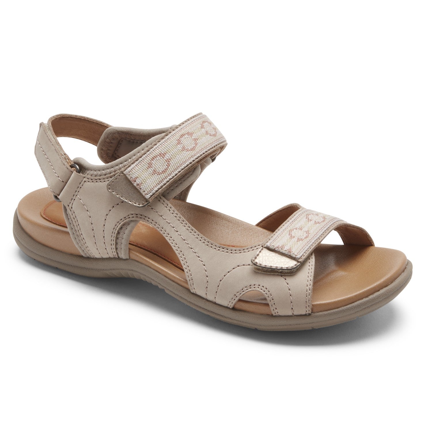 Cobb Hill Rubey Strap Women's Comfort Sandal - Dove Nubuck - Angle