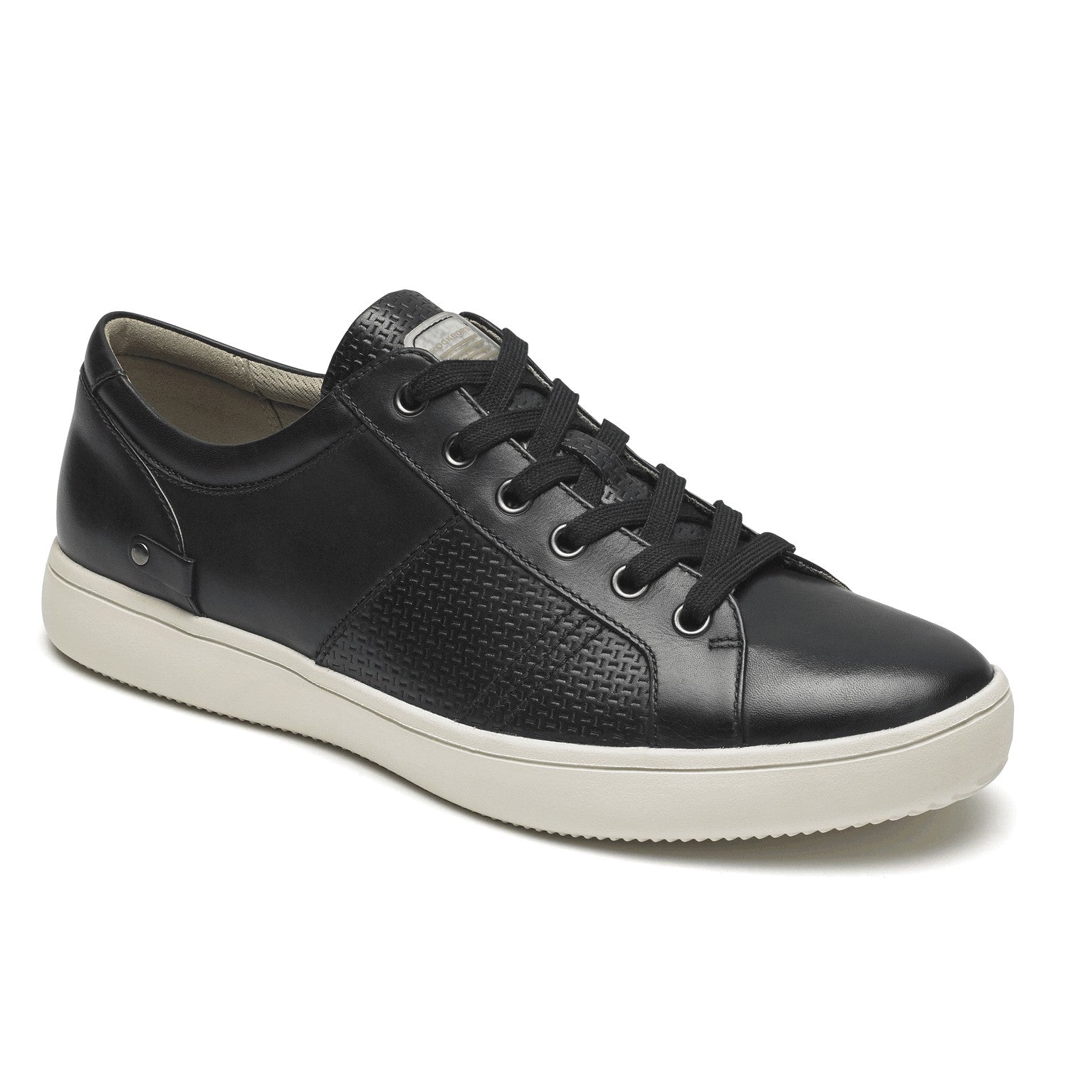 Rockport Colle Tie Men's Casual Athletic Shoes - Black - Angle