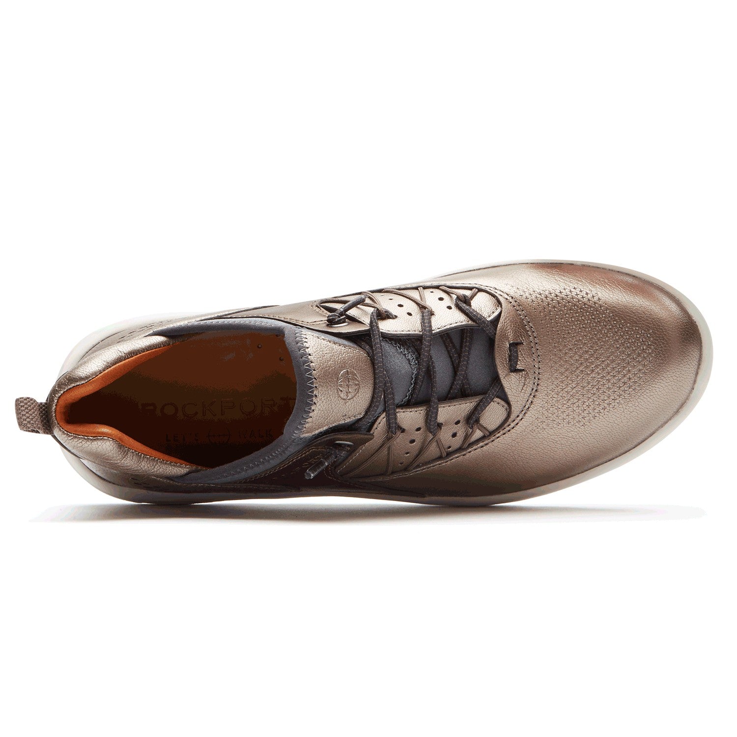 Rockport Let's Walk Women's Bungee - Comfort Shoe - Metallic - Top