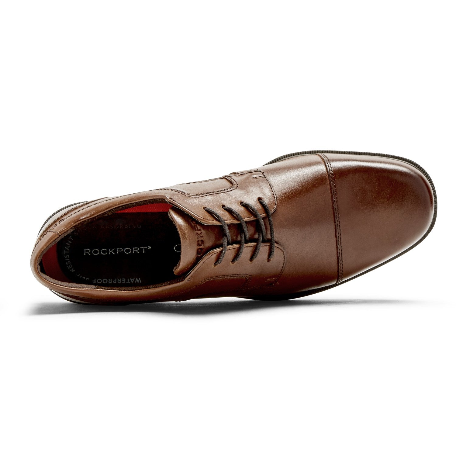 Rockport Taylor Waterproof Cap Toe Men's Oxford Dress Shoe - Tan - Top