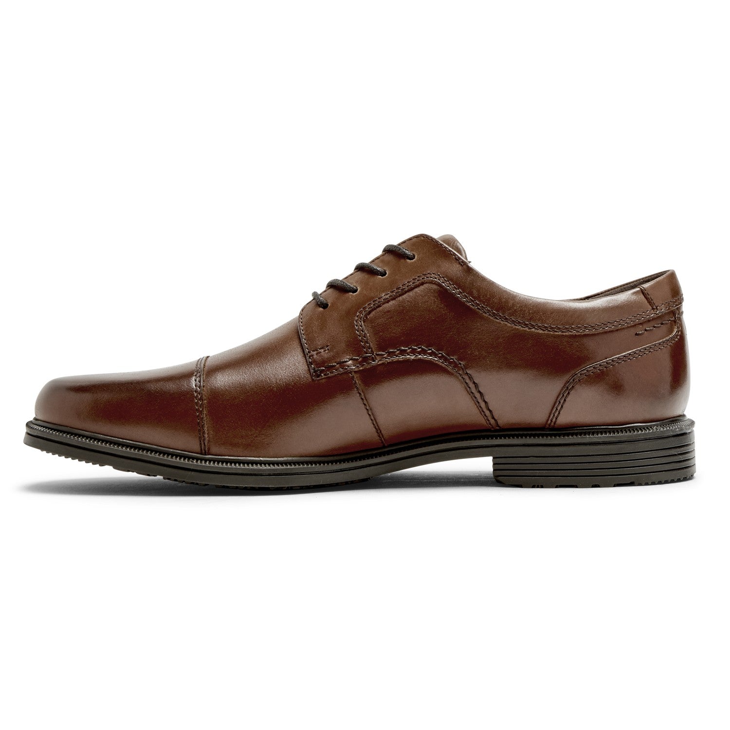 Rockport Taylor Waterproof Cap Toe Men's Oxford Dress Shoe - Tan - Left Side