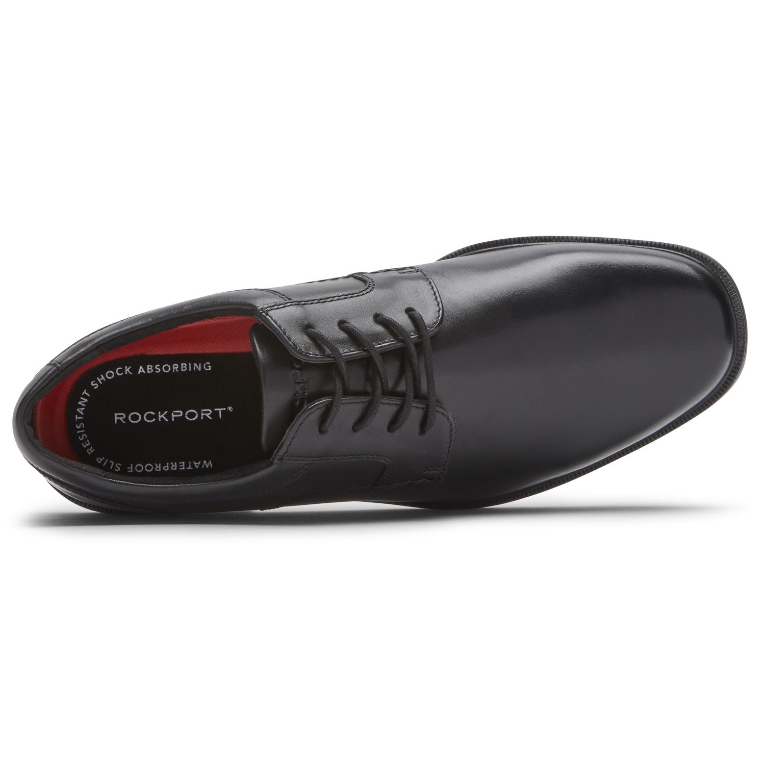 Rockport Taylor Waterproof Plain Toe Men's Oxford Dress Shoe - Black - Top