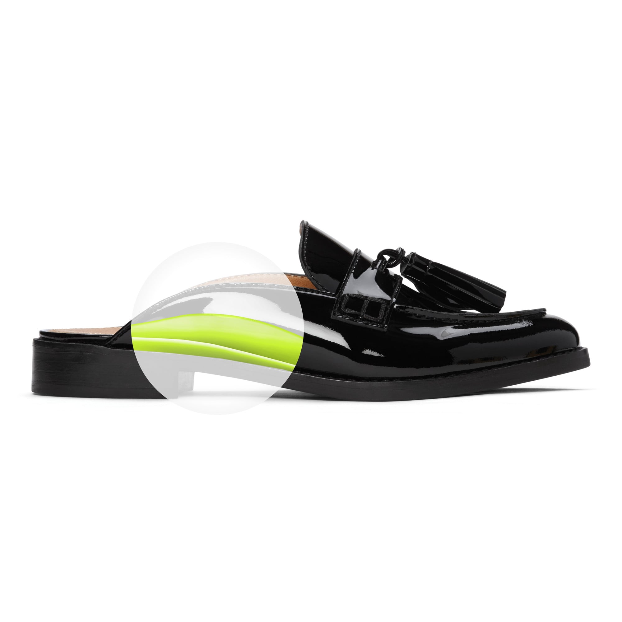 Vionic Wise Reagan -  Black Patent Caramel Silver Sand X-RAY Lifestyle