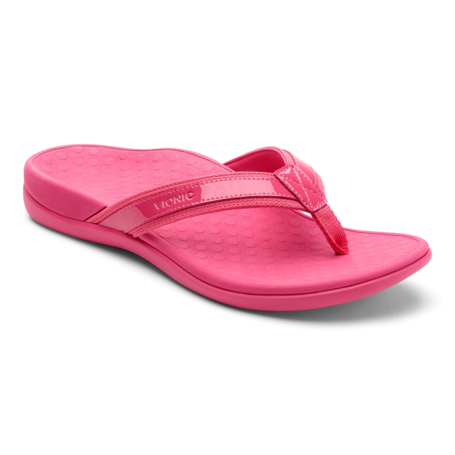 Vionic Tide II - Women's Leather Orthotic Sandals - Orthaheel - Fuchsia