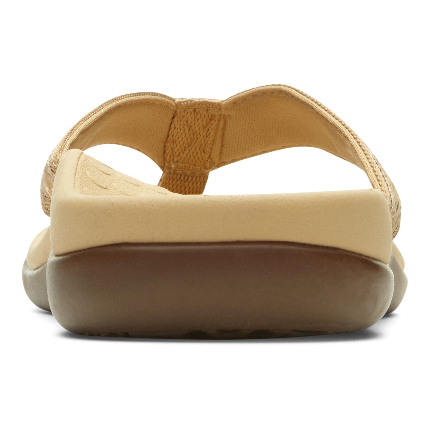 Vionic Tide II - Women's Leather Orthotic Sandals - Gold Cork