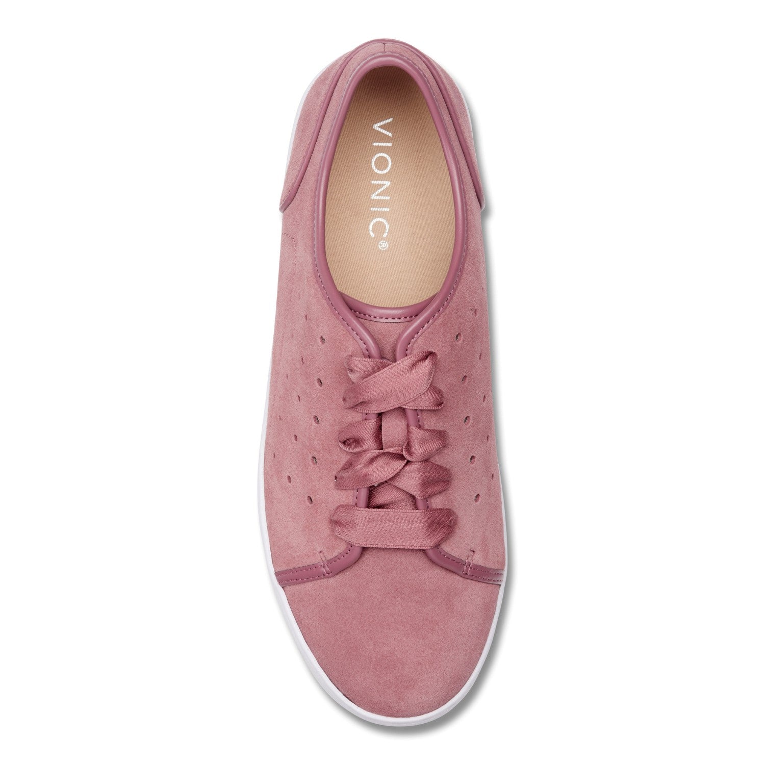 Vioic Keke Women's Supportive Sneaker - French Rose Suede VIT lpr