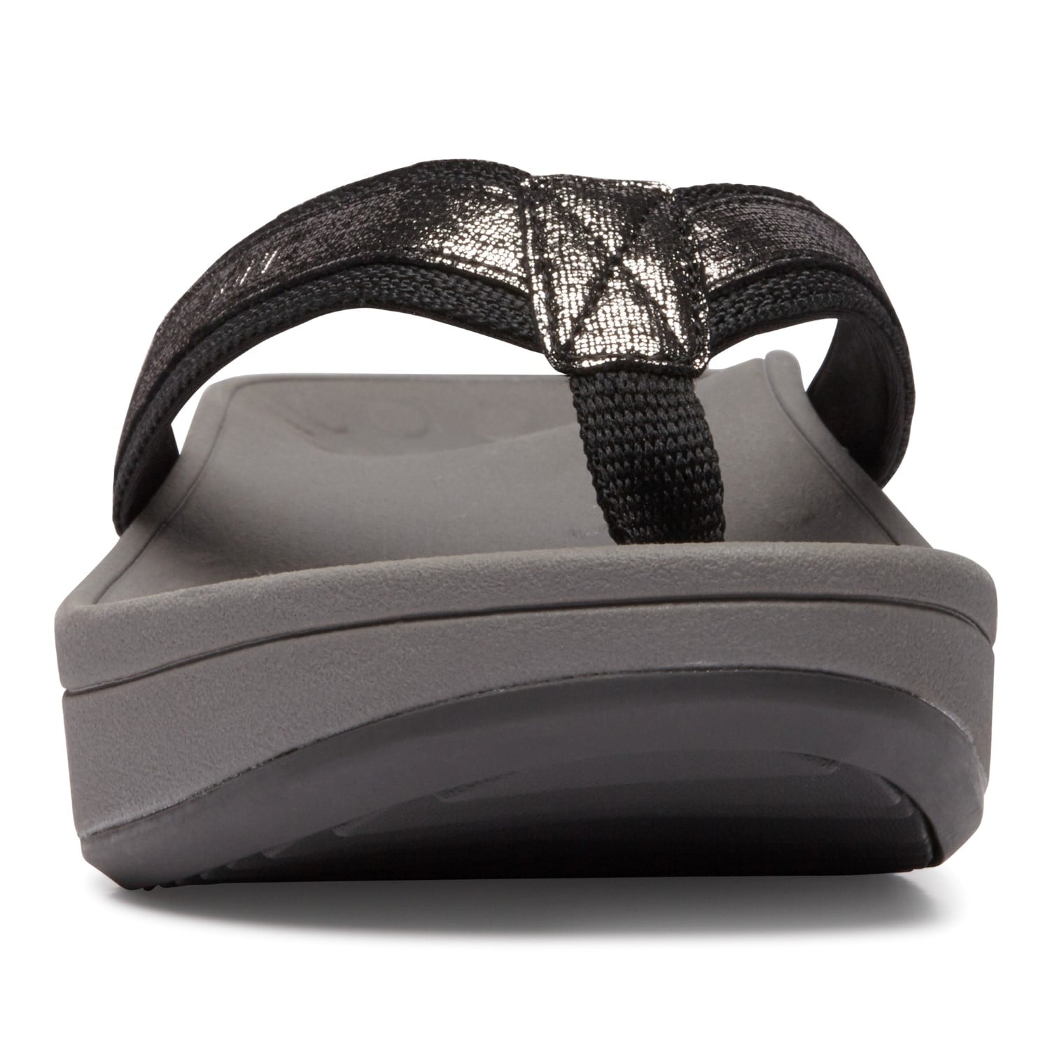 Vionic Pacific High Tide  - Women's Platform Sandal - Gunmetal Metallic Foil