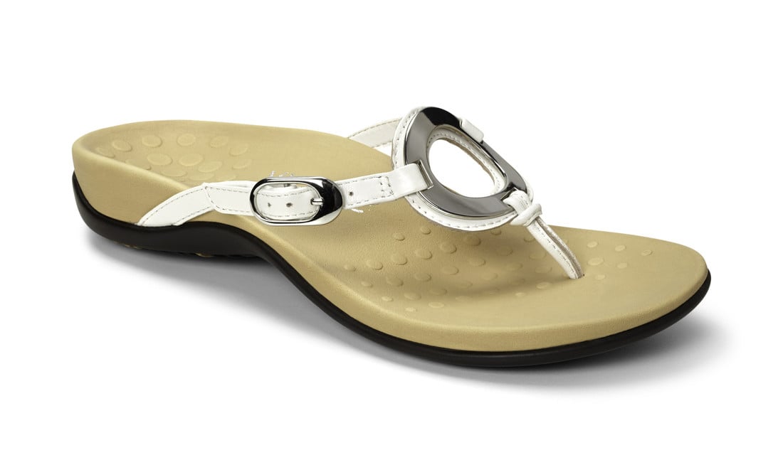Vionic Karina Womens Toe-post Sandal - White