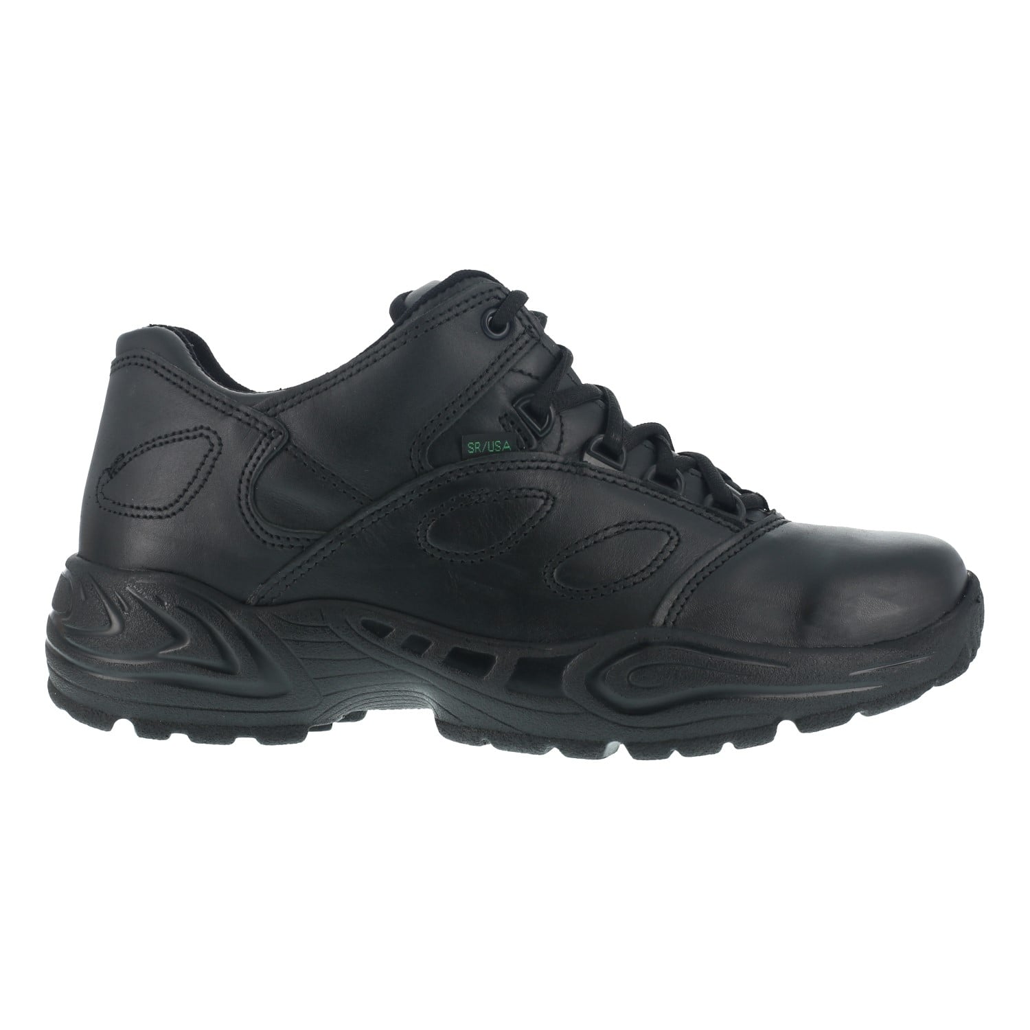 Reebok Work Postal Express Approved Men's Soft Toe Shoe - Black - Side View
